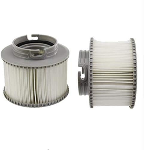 Replacement Pool Filter Cartridges MSPA Filter Cartridges Strainer for MSpa Bubble Hot Tub Spas Swimming Pool (2 PCS) Grey, Standard