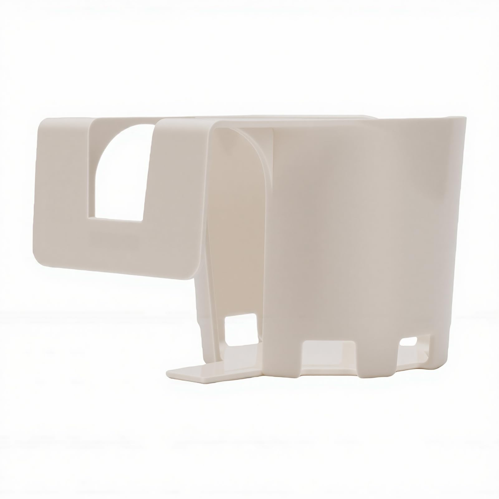Cocoarm Portabicchieri a Bordo Piscina Confezione da 4 Portabevande in ABS con Morsetto su Portabevande per Piscina 5,9 X 3,9 X 3,4 Pollici per Piscine Fuori Terra Barra Superiore Rotonda per (WHITE)