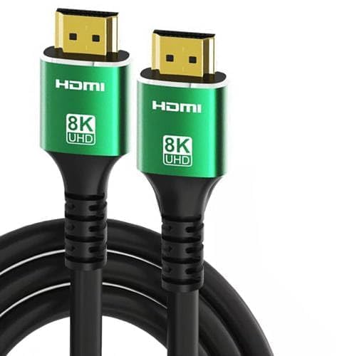 MICROWARE HDMI 2.1 Cable 3 Meter | 8K/4K Ultra High-Speed HDMI Cord 48Gbps 1ms | 8K@60Hz 4K@120Hz HDR10+ ARC eARC DTS:X | Compatible with TV, Monitor, Gaming PC, Laptop, Soundbar, Mac (Black) (8K 3M)