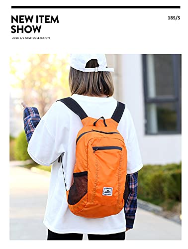 Mochila ligera para senderismo impermeable naranja miniatura 2