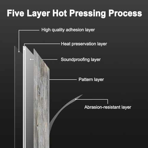 Image of Peel and Stick Floor Tile, Vinyl Flooring Self Adhesive and Durable, Natural Wood Look Floor Tiles Peel and Stick Waterproof for Transfer Bedroom, Kitchen, RV, Bathroom and Living Room (10 PCS)