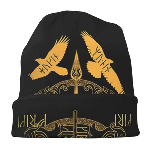 Bonnet tricoté chaud Loup Viking pour l'hiver, bonnet vintage street casual homme
