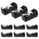 Sowhatsowoo 10 Pack Black Desktop Tape Dispensers Bulk Tape Roll Dispenser Non Skid Base Desk Tape Holder for Office Home School (No Tape Included)