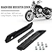 laffoonparts Black Saddlebag Outer Lid Hinge Latch Covers, Replacement for Harley Touring Street Glide Road Electra 2014-2021 (Black Smoke)
