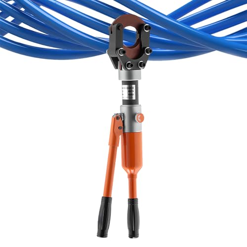 Hydraulic Cable Cutter, 7T/8t/8t/10t Hydraulic Wire Crimper with Safety Valve, Hydraulic Hand Cutting Tool for Cutting Cu/al and Armored Cable Up CPC-50(7T)