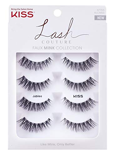 Kiss Lash Couture Faux Mink - Jubilee Multipack 4-pair, 4count