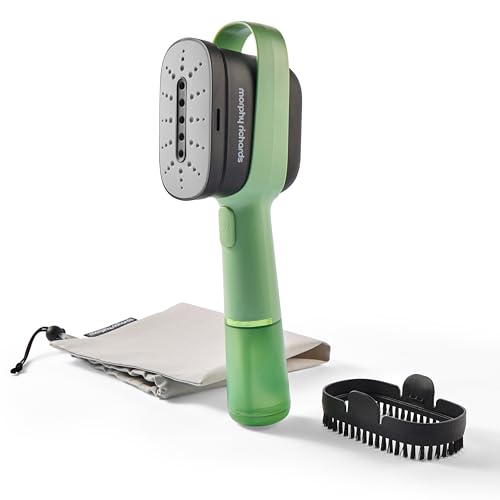 Morphy Richards Vibe 361002 - Vaporizador de ropa de viaje y bolsa de almacenamiento, no necesita tabla de planchar, plancha de viaje, ligera, calentamiento rápido, tanque de agua desmontable, luces