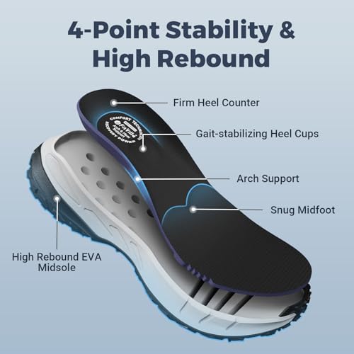 Image of FitVille Men's Extra Wide Arch Support Hiking Shoes