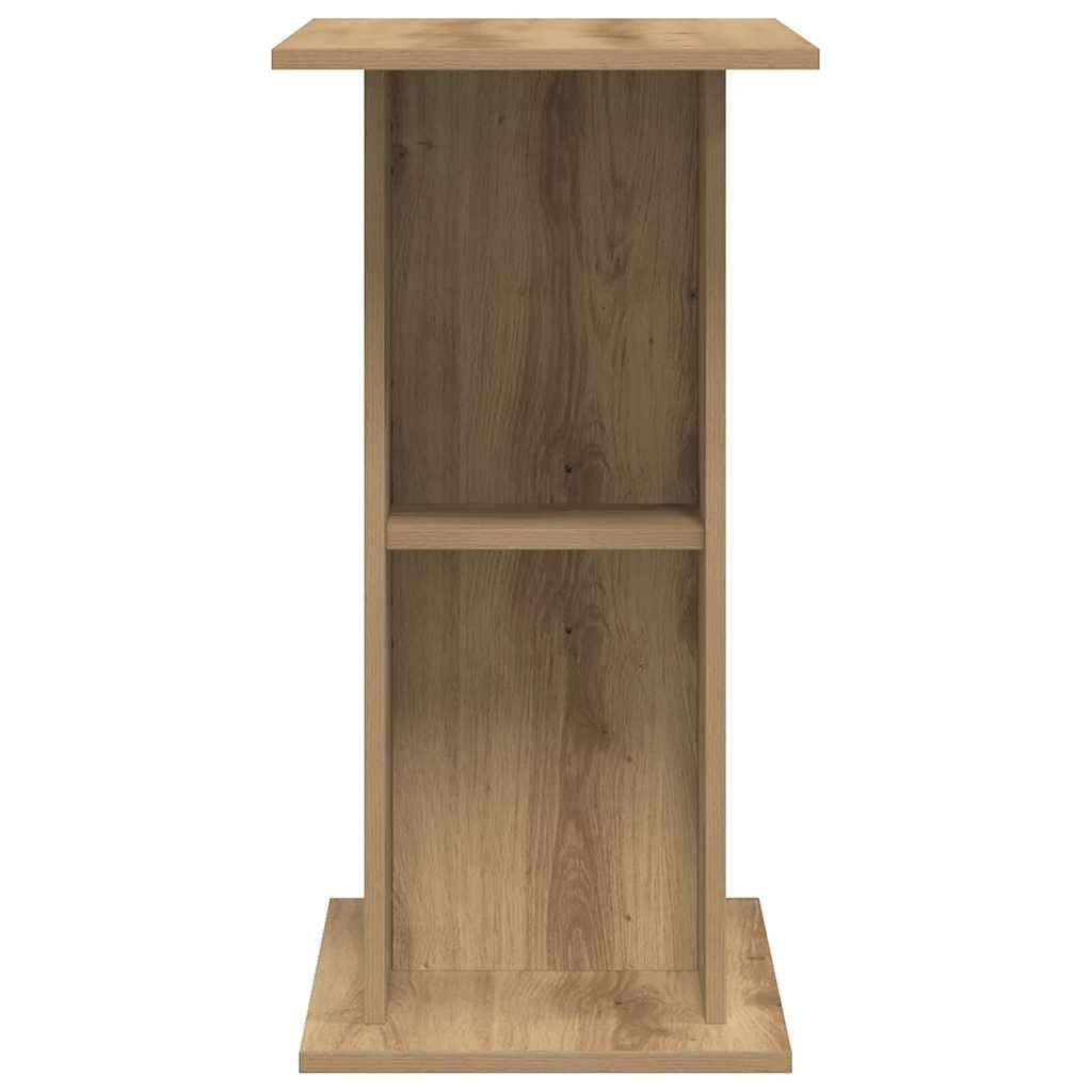 Stojak do akwarium, szafka dolna z materiału drewnopochodnego w kolorze Artisan Oak, 36 x 75 x 72,5 cm, z otwartą półką, do przechowywania akwariów, akwarium, terrarium, salonu