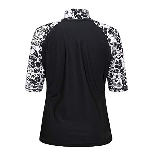 UV SKINZ Women’s Aloha Short Sleeve Sun and Swim Shirt with UPF 50+ Sun Protection – Womens Short Sleeve Rash Guard2