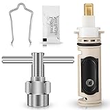 1222 Replacement Cartridge with Clip & Puller Compatible Moen, Positemp Cartridge Replacement One-Ha