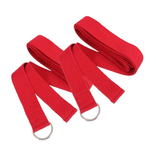 Mikikit 3.2m Yoga Stretch Strap Polyester Cotton Iron Home Workout Band High-density Woven Stretching for Fitness