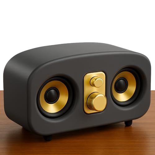 AEK CYBER S-10019 Bocina Bluetooth, Mini Altavoz Inalámbrico Retro, Altavoz Retro Calidad de Sonido Clara Decoración...
