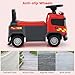 Licensed Scania Ride on Push Car by INFANS with 3 Sound Effects, Storage, Toddler Sliding Fire Fighting Truck, Red