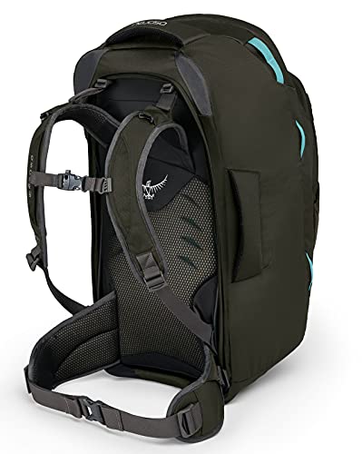 Osprey Fairview 70, mochila de viaje para mujer con mochila de día desmontable de 13 l - Misty Grey (WS/WM)