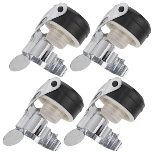 Alipis Tappi per Bottiglia di Vino in Acciaio Inossidabile 4 Pezzi Chiusura a Vuoto Riutilizzabili per Casa Bar Ristoranti Tappo di Ricambio Salvavino per Bottiglie di Vino Rosso e