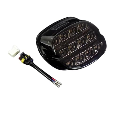 Feu de frein arrière LED 12V avec clignotant intégré et support de plaque pour moto Custom
