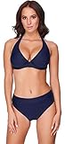 Merry Style Damen Bikini Set 74RN24(Marineblau(6007), Cup 90 E/Unterteil 44)