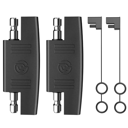 Naponal SAE Polarity Reverse Adapter (2 Pack) - Thicker Tinned 2 Pin SAE Connectors for Auto, Motorcycle, Solar Panel & Travel Trailer Maintainer