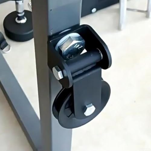 Polea de cable para gimnasio en nailon negro de 5 x 8 cm compatible con Lat Pulldown 5