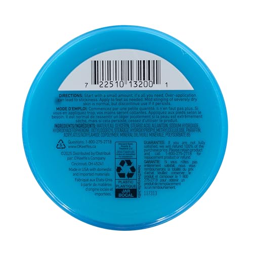 O'Keeffe's Healthy Feet Foot Cream Relieves and Repairs Extremely Dry Cracked Feet, Instantly Boosts Moisture, 3.2 oz / 90.7 g Jar, Pack of 1 - Image 3