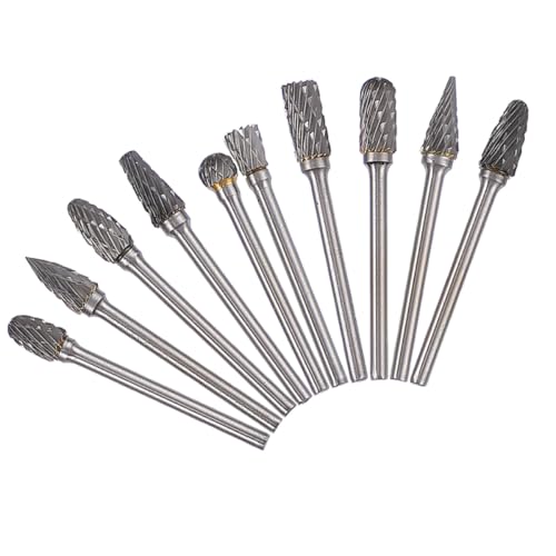 Set de 10 fresas rotativas de carburo de tungsteno VALICLUD miniatura 1