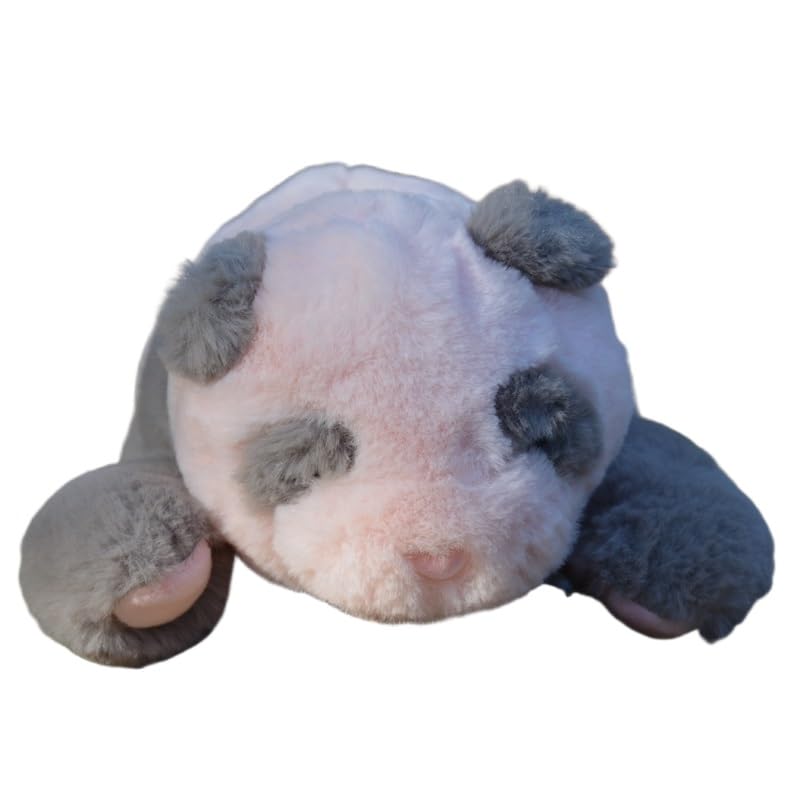Peluche panda rose et gris le cadeau de naissance idéal pour enfant