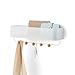 Umbra Estique Entryway Organizer, Great for Storing Keys, Small Accessories, Mail, Wallets and More, White Finish