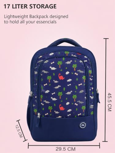 Image of PB Pearlbags 18L Printed Casual Backpack,3 Compartment,Premium Fabric,Water Resistant Anti Theft,School & College Bag for Boys and Girls,Office & Travel Bag for Men and Women,45X30X13 Cms