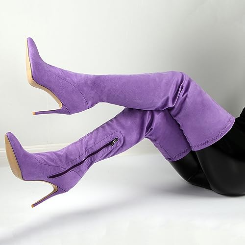 Cuissardes Hautes Stiletto 11CM Bottes de Mode pour Femmes Pole Danse
