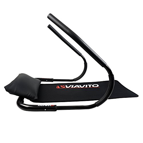Viavito Ab Trainer con Tappetino-Nero