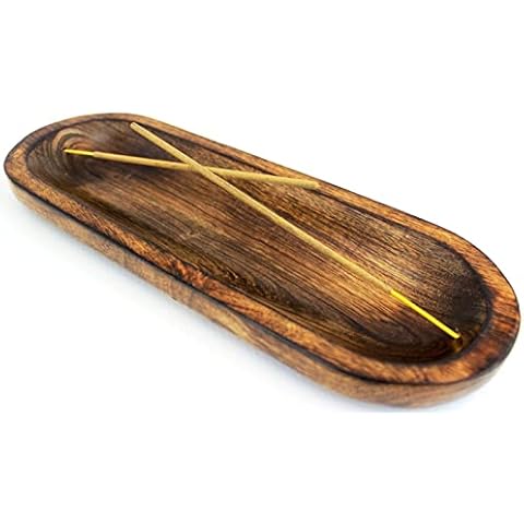 Simply essential Wooden Incense Stick Holder Boat Shaped Made by Rosewood Cover