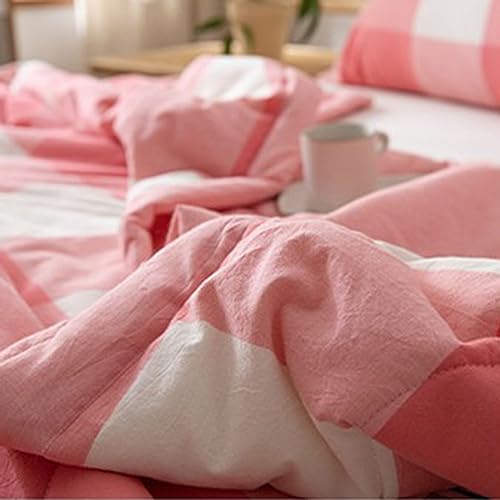 Couette d'été mince en coton lavé doux lit simple multicolore - 6