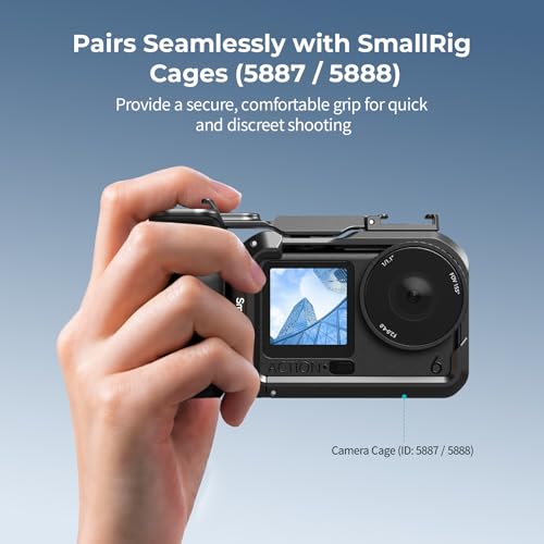 Cage pour DJI Osmo Action 6 stable grâce à la poignée à déclencheur