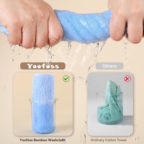 Yoofoss YFS-BW Luxury Washcloths Towel Set 10 Pack Baby Wash Cloth thumb #3