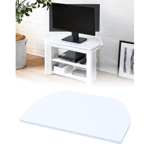 山善(YAMAZEN) テレビ回転台 360度 回転台 テレビ ターンテーブル 幅59.5×奥行39.5×高さ3cm 完成品 シャイニーホワイト SHKE-600(SWH)