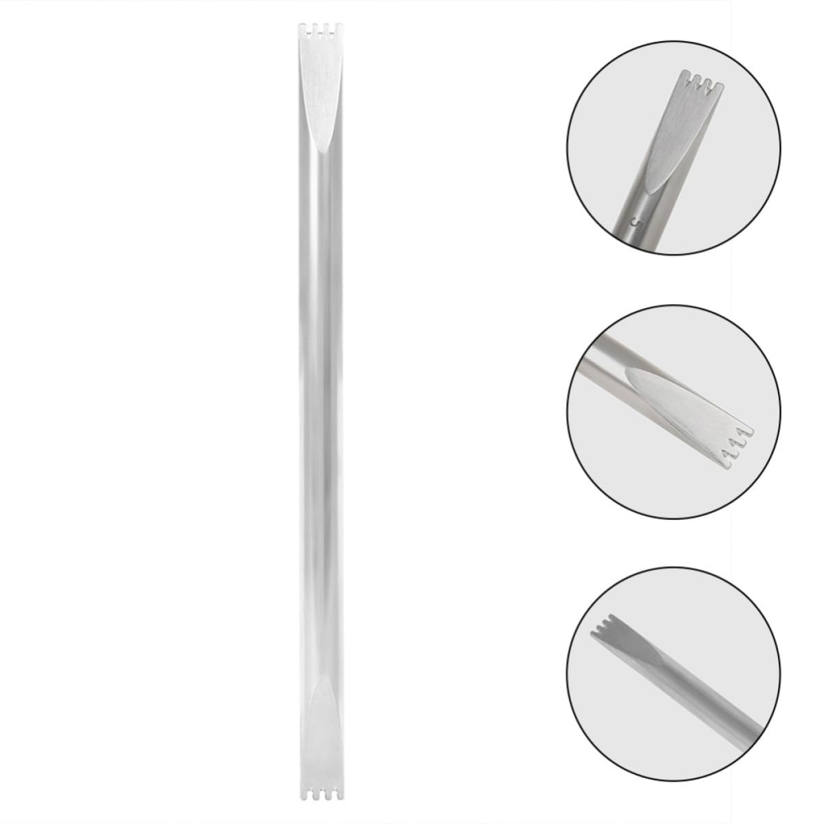 MAGICLULU Herramienta Ajuste Preciso de Afinación de Piano de Doble Extremo y Diseño Elegante en Metal Plateado para Accesorios de Reparación de Pianos