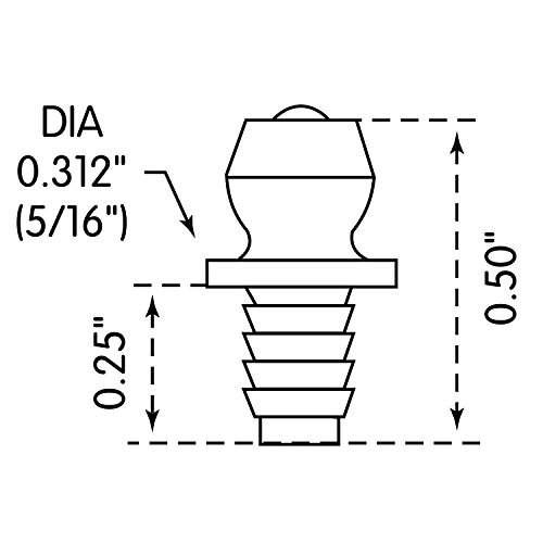lumax lx-3505-10 goldsilver drive type straight 05034 long grease fitting for 31634 diameter hole pack of 10 circumferential serrated shank provides a grease tight seal when installed