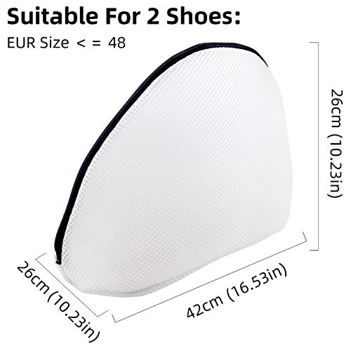 GOGOODA Mesh Laundry Bags for Delicates Durable Protective Wash Bags Travel Storage Bags for Intimates Lingerie 2PCS(2 Shoe wash Bags(10.23 * 16.53in)) by GOGOODA - Image 2