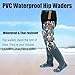 KPHYMOD Camo Hip Waders Lightweight Hip Boot with Adjustable Drawstring Fishing Hunting Bootfoot for Men and Women(8)