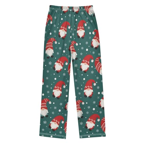 Cute Gnomes Red Hat Pajama Pants Long Sleep Pants Soft Pajama Bottoms With Pockets2