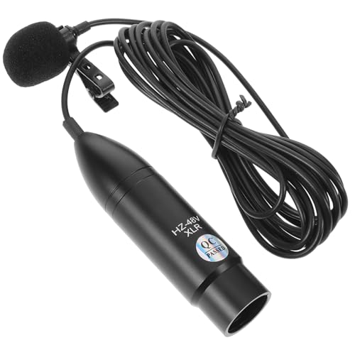 SHOWERORO Plastic Multi-Scene Lavalier Microphone XLR Three-pin Lavalier Professional Microphone Metal XLR Three-pin Interface Lavalier Microphone