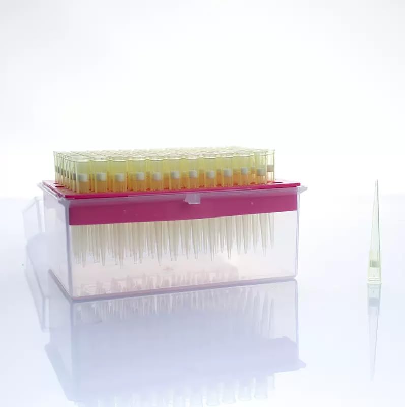 TYQILIN 200ul - Puntas universales para pipetas de filtro Racked, RNaseDNase y seguro de pirógeno, transparente, 96 puntasRack Pk x 10 bastidores