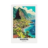 Madeira, Portugal, Reisedruck, Leinwand-Poster, 