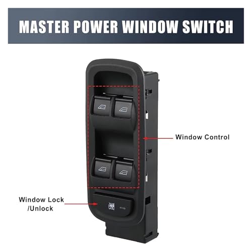 Interrupteur lève-vitre électrique bouton commande vitre Ford Fiesta - 2