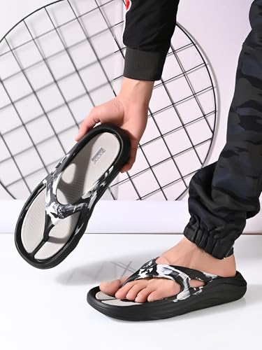 Image of DOCTOR FEEL SOFT Men Cushioned Thong Slippers with Soft Footbed, Lightweight Comfortable Everyday Wear Slippers, Flexible Sole for Indoor Outdoor Use and Relaxed Walking