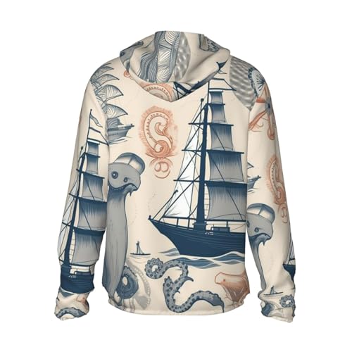 Chaqueta de protección solar para hombre con capucha y cremallera miniatura 7
