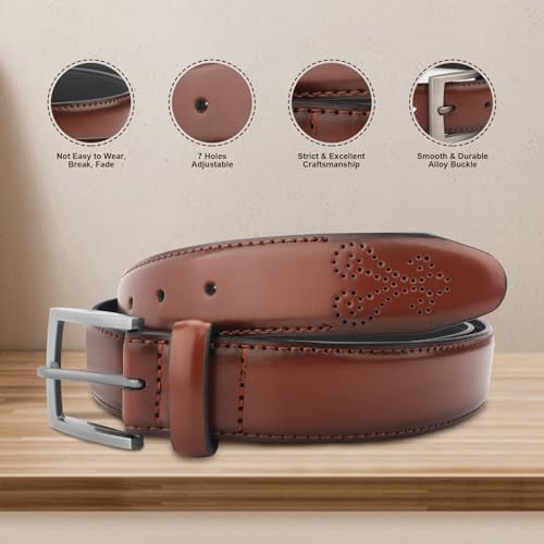 Men's belt Brown Leather Belt for Men Classic & Stylish Leather Dress Belt Casual Belt for Business Work2
