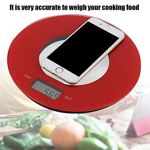 Escala de pesagem doméstica Forma redonda Balança eletrônica Segura Não-tóxico Balanças de alimentos