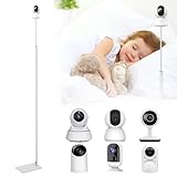 Yalanyvera Baby Monitor Stand,63″Adjustable Heavy Duty Floor Stand with Non-Slip Base, Sturdy Carbon Steel Construction for Secure Camera Placement